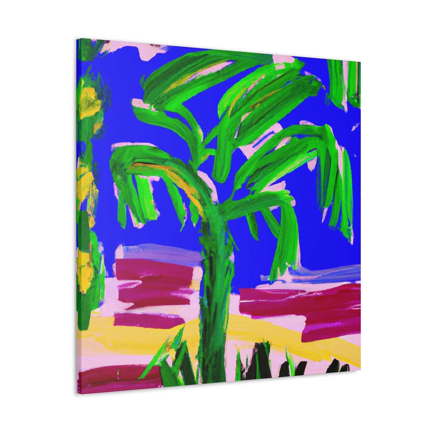 "Palm Tree Oasis Dream" - Canvas