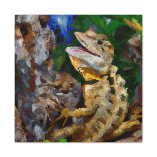 "Lively Lizard Landscape" - Canvas