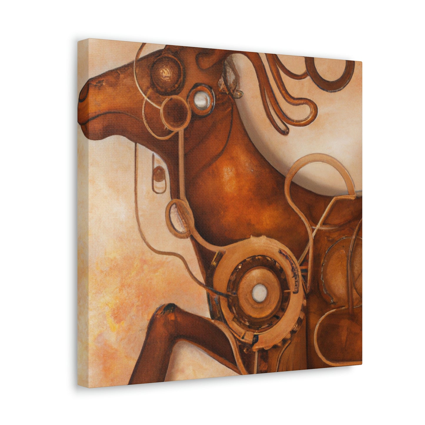 Elk in Steampunk Times - Canvas