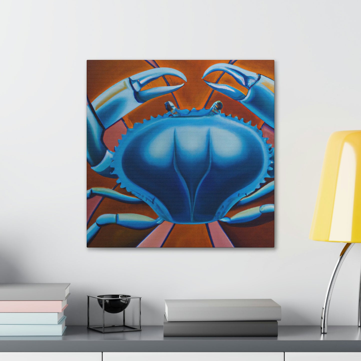 "Crab in Art Deco" - Canvas