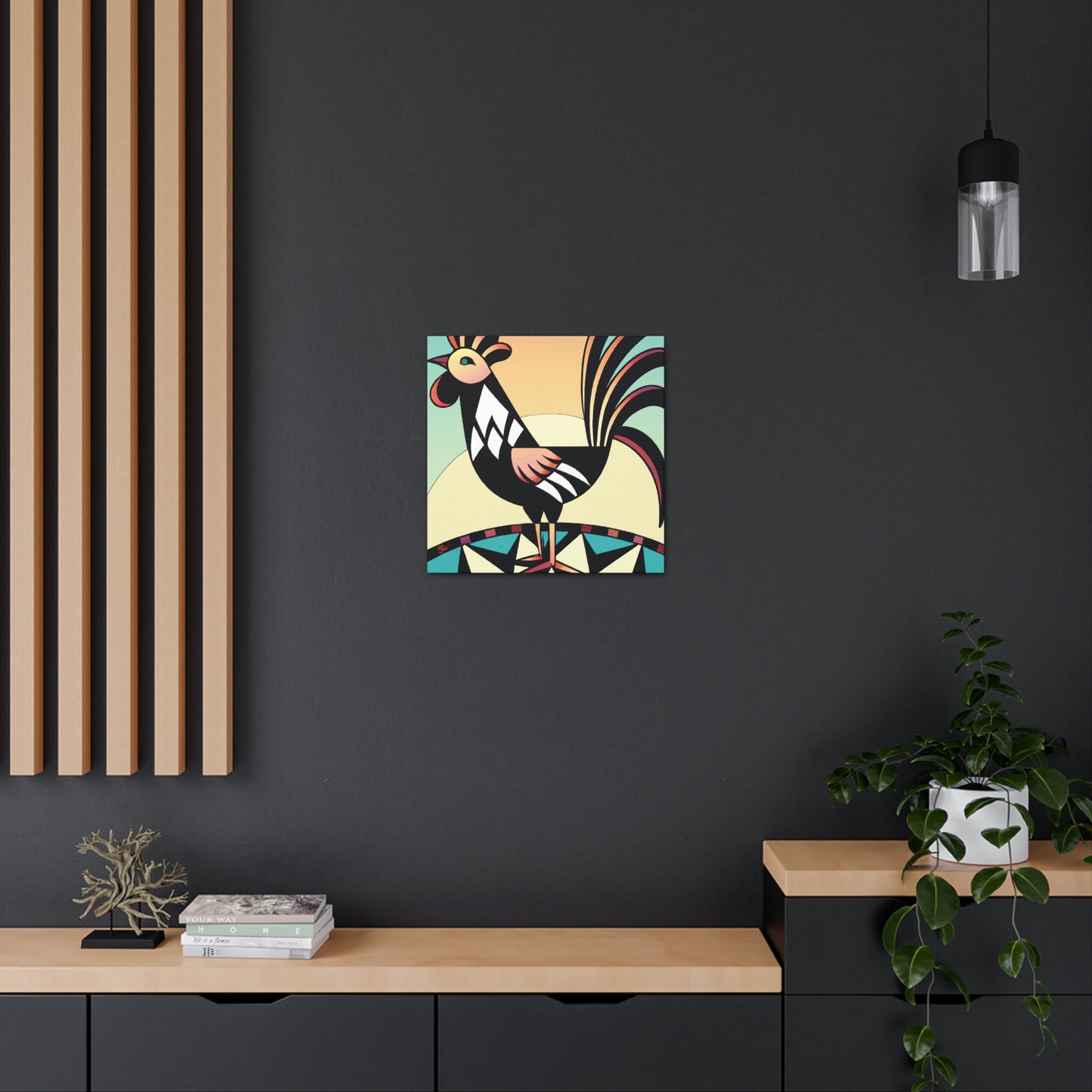 Chicken in Dazzle - Canvas