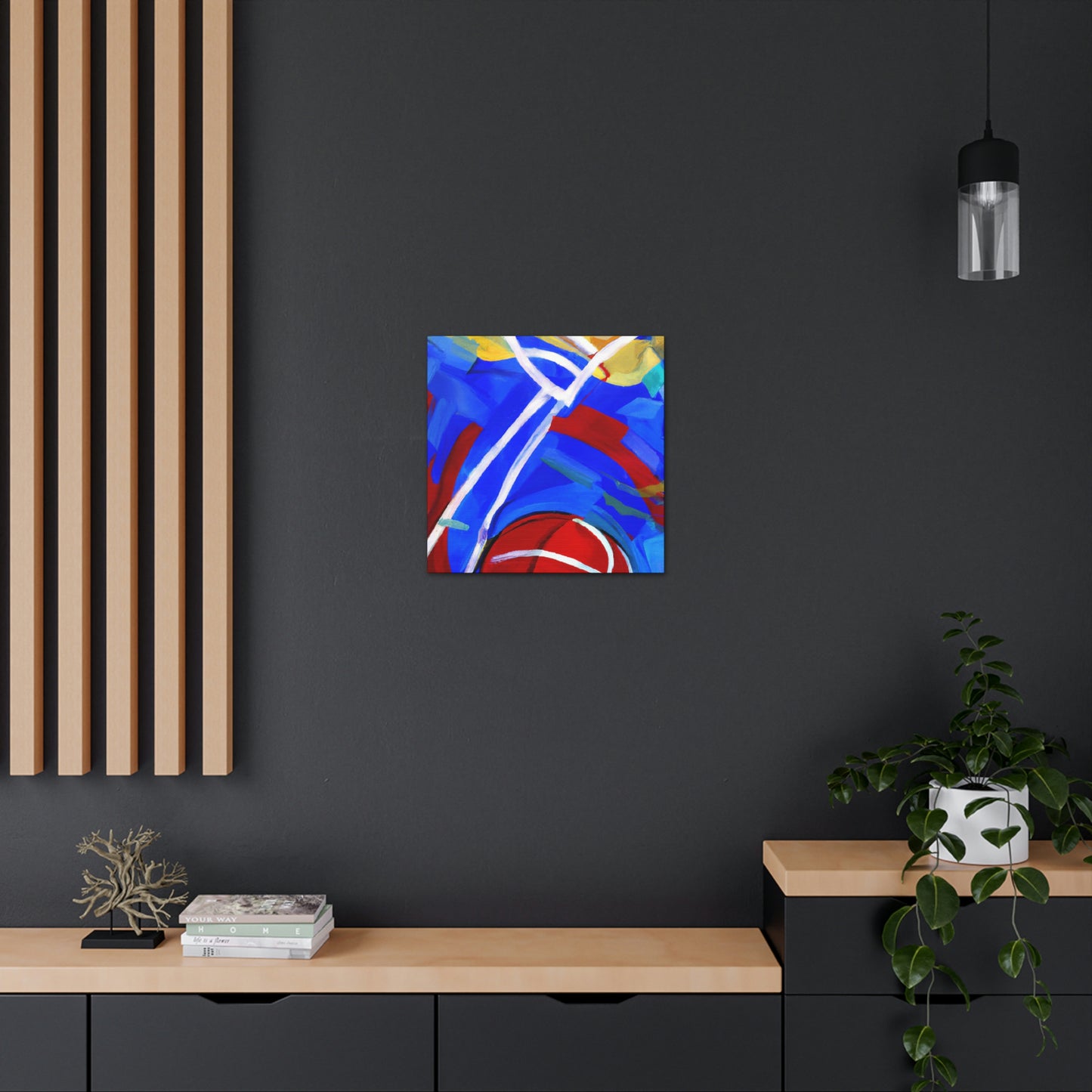 "Basketball: In Color" - Canvas