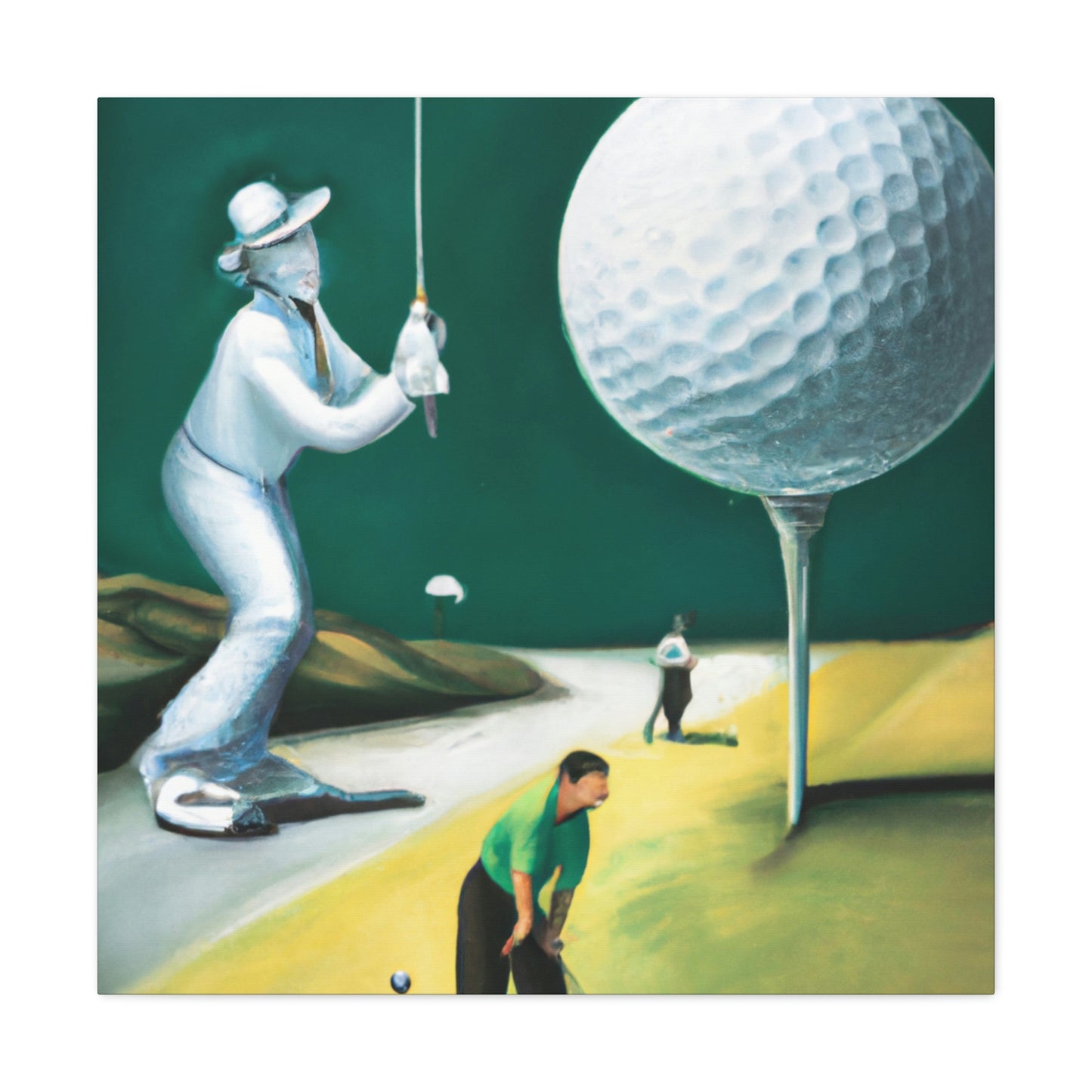 Golfing Through Dreamland - Canvas