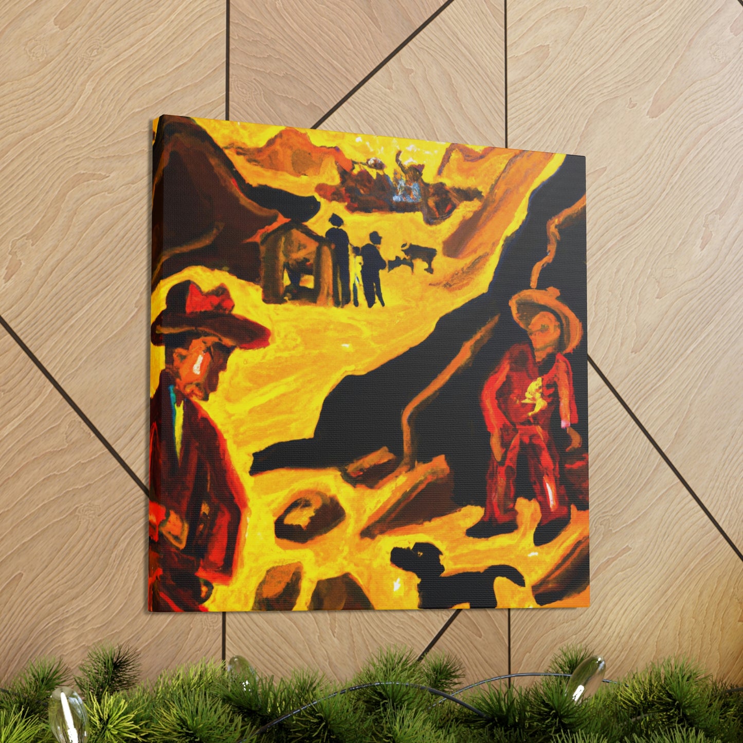 Gold Mine Ablaze - Canvas