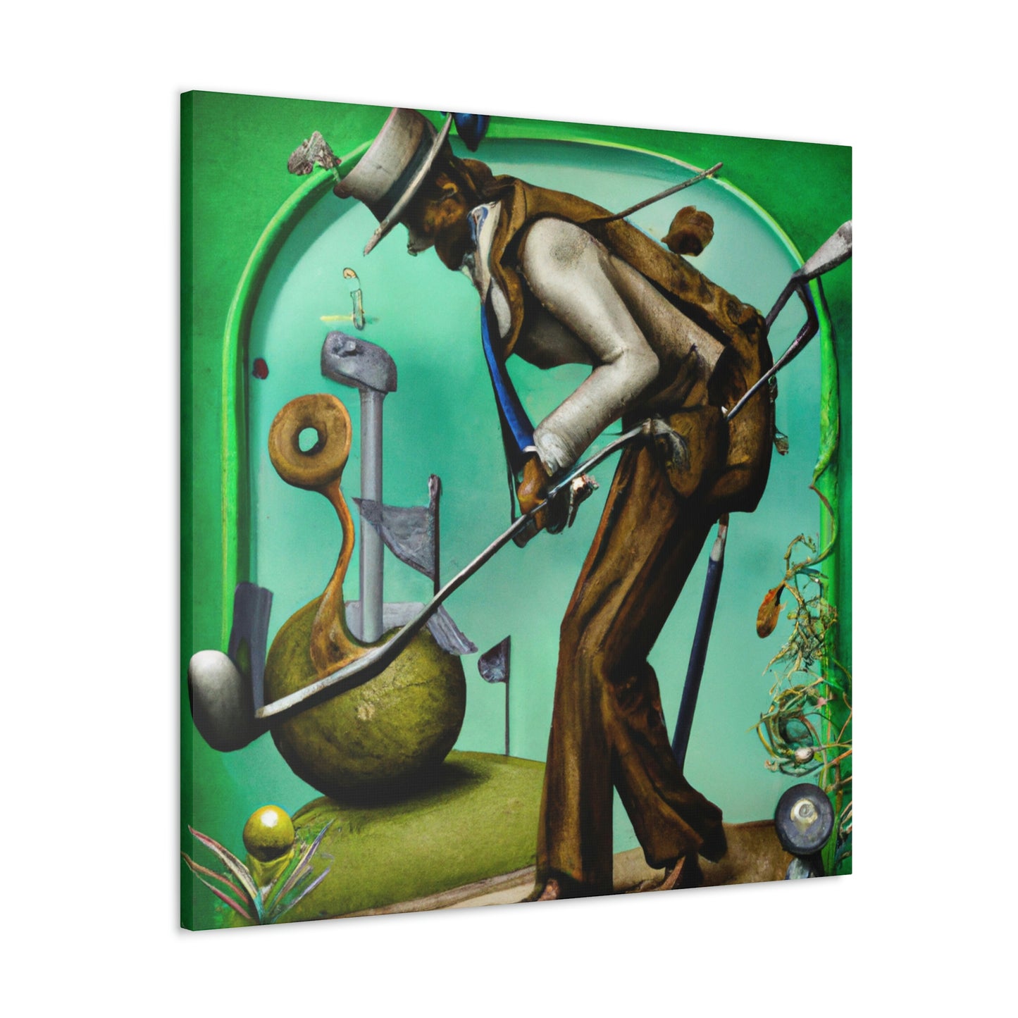 Golf in Victorian Age - Canvas