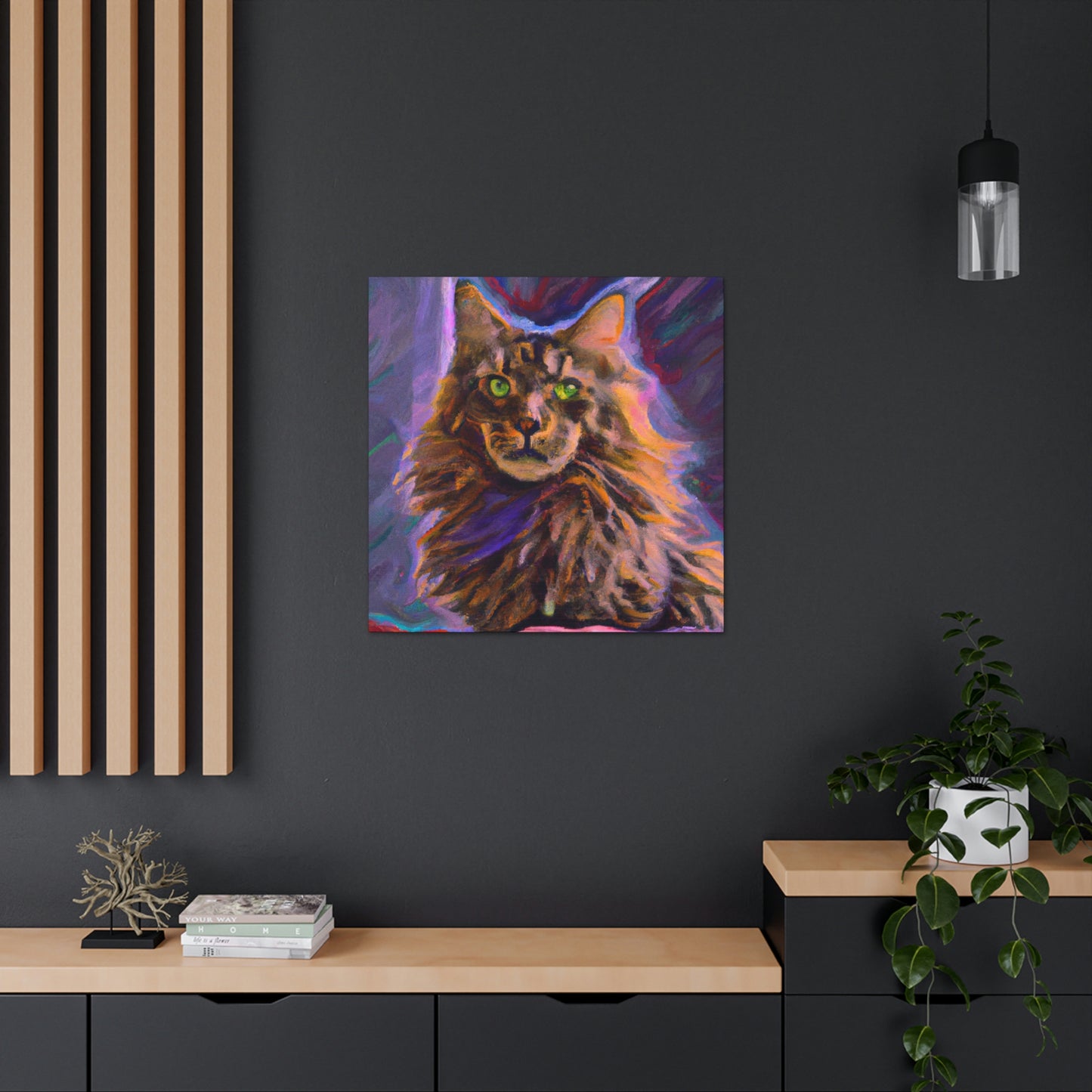 Fur of Maine Coon - Canvas