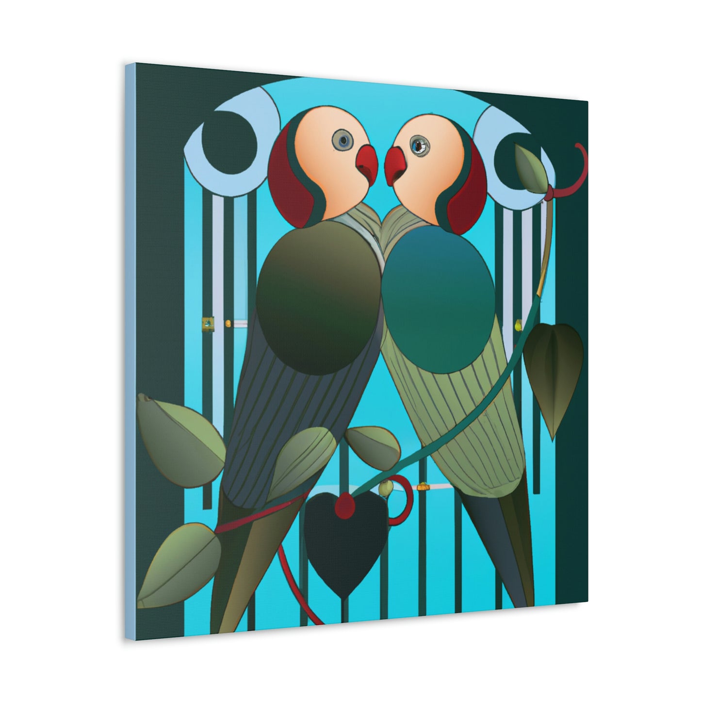 Lovers in Art Deco - Canvas