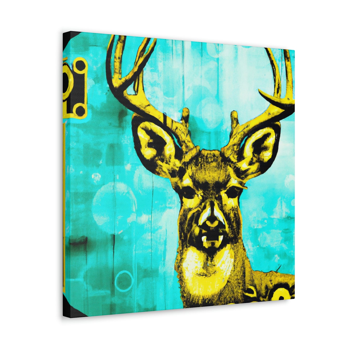 "Deer on a Steam Train" - Canvas