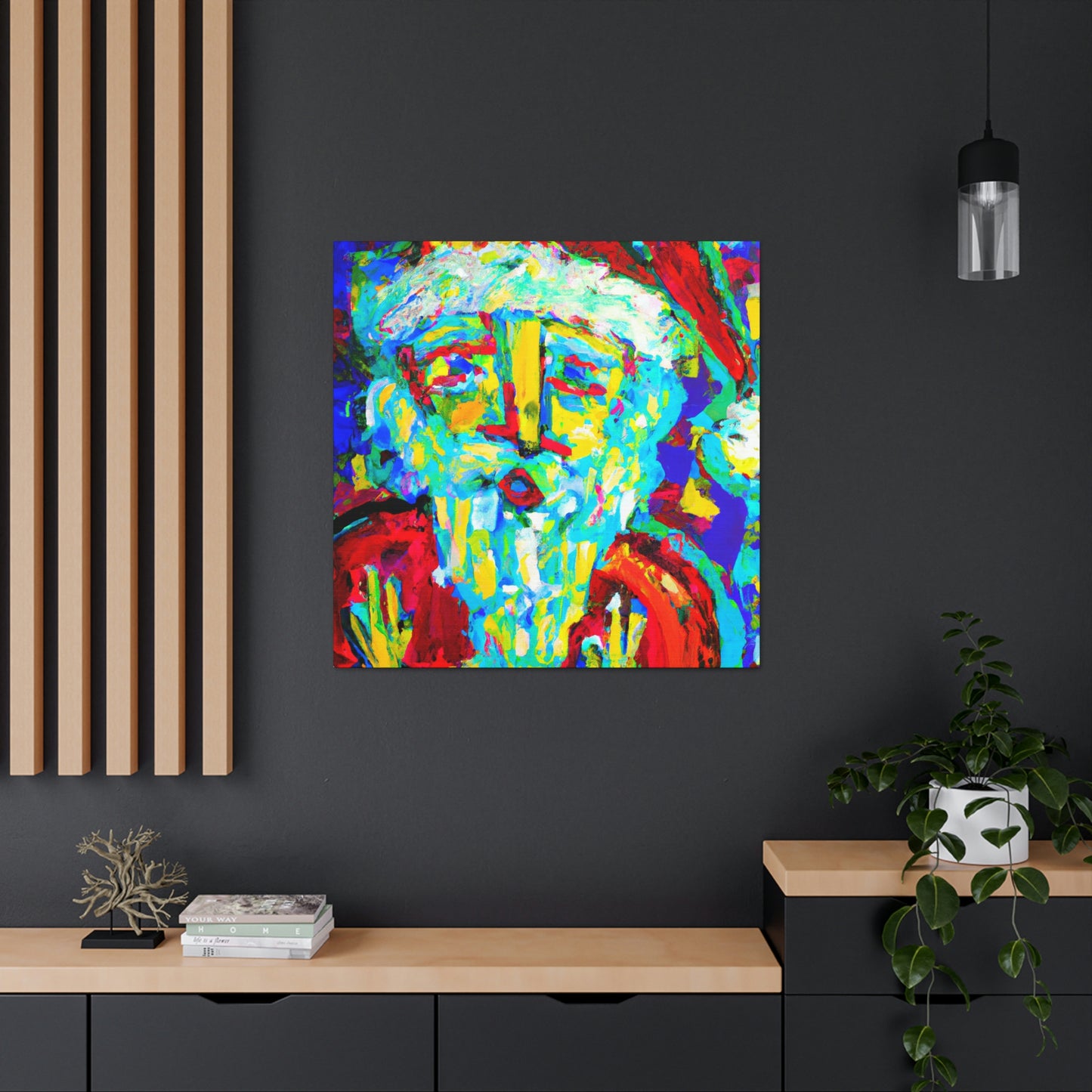 Santa in Expressionism - Canvas