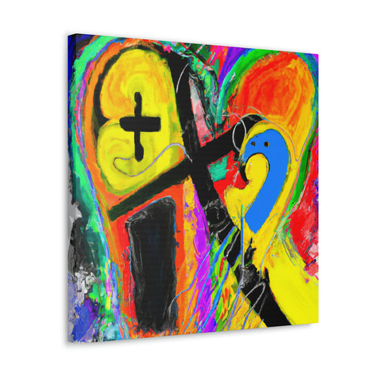 Love's Rainbow Embrace - Canvas