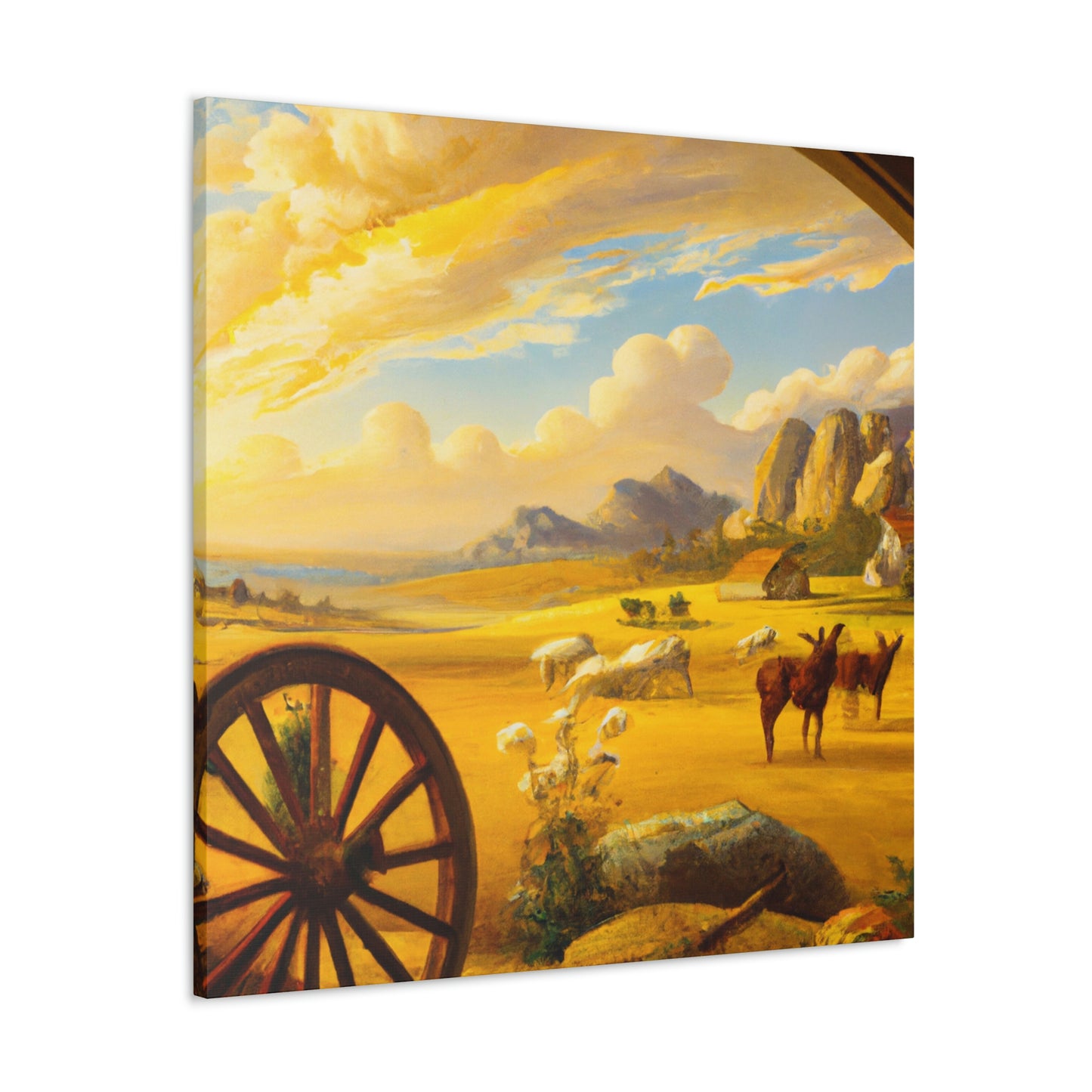 "Wagon Wheel Retrospective" - Canvas