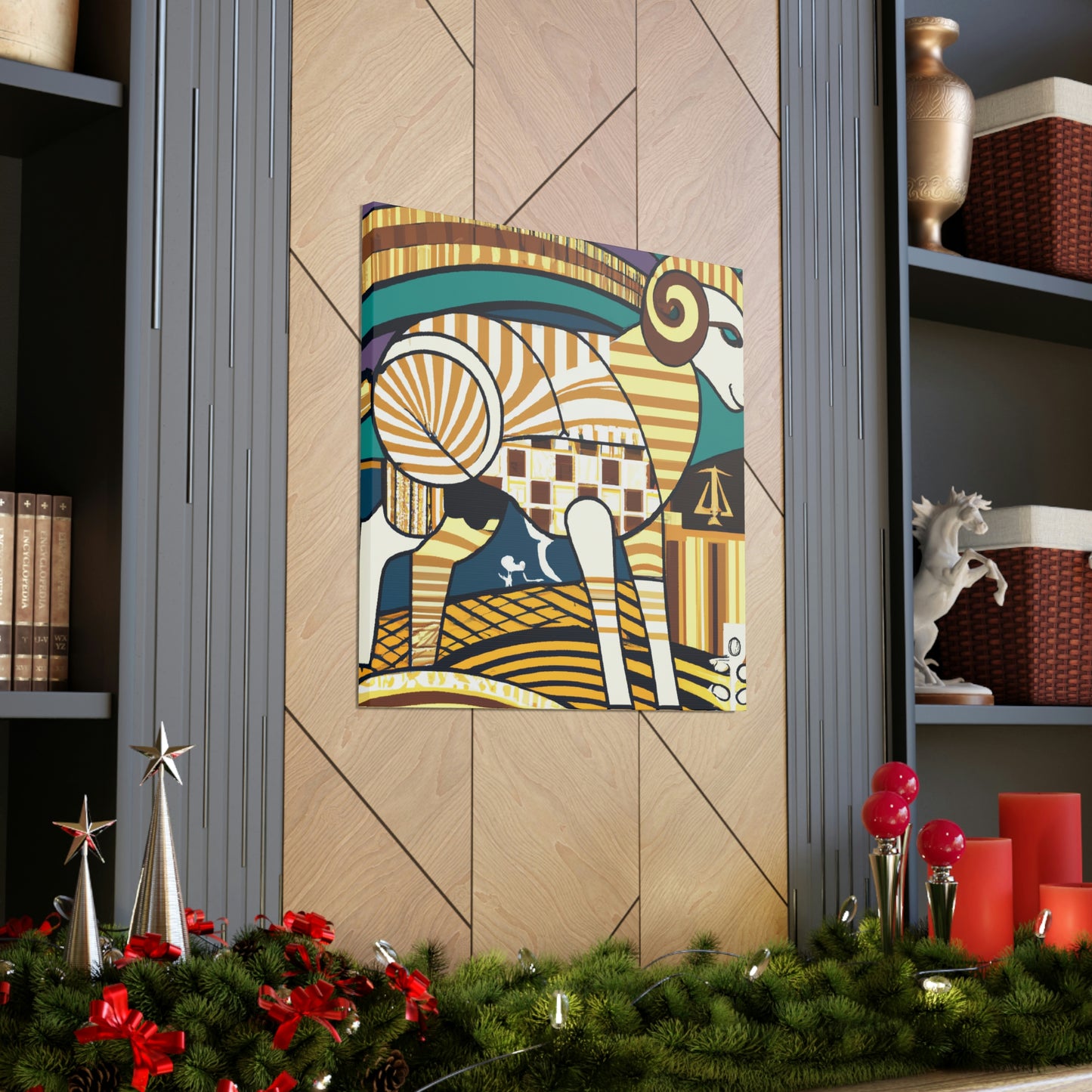 Lamb in Art Deco - Canvas