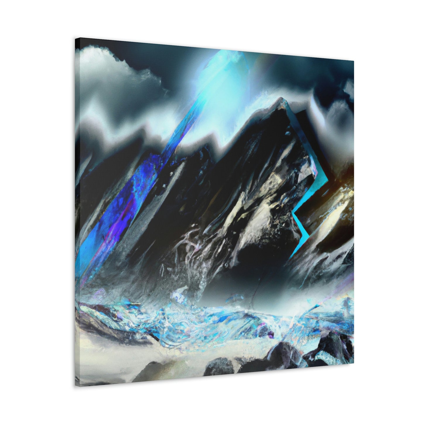 Snowy Mountain Majesty - Canvas