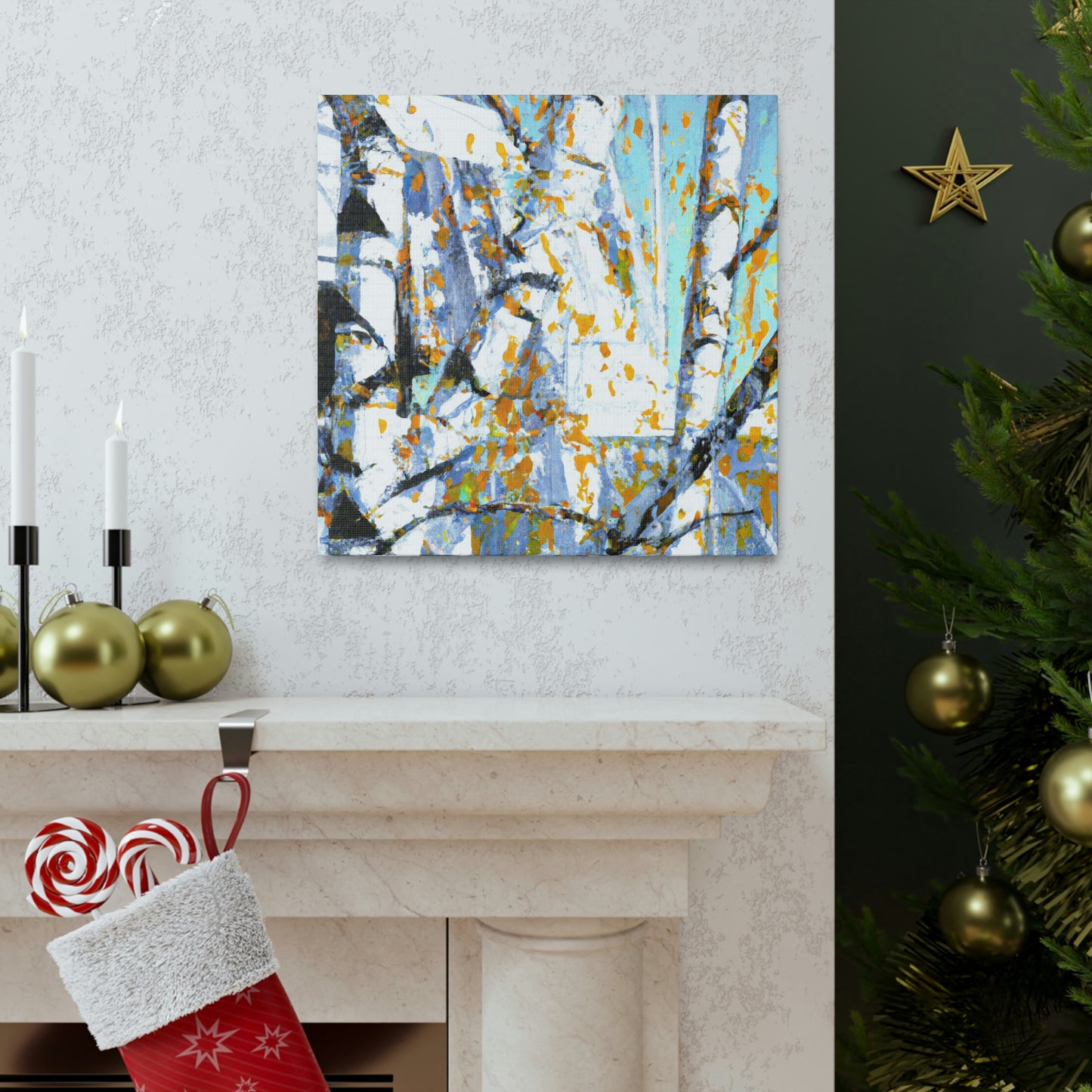 Birch Tree Pop Brilliance - Canvas