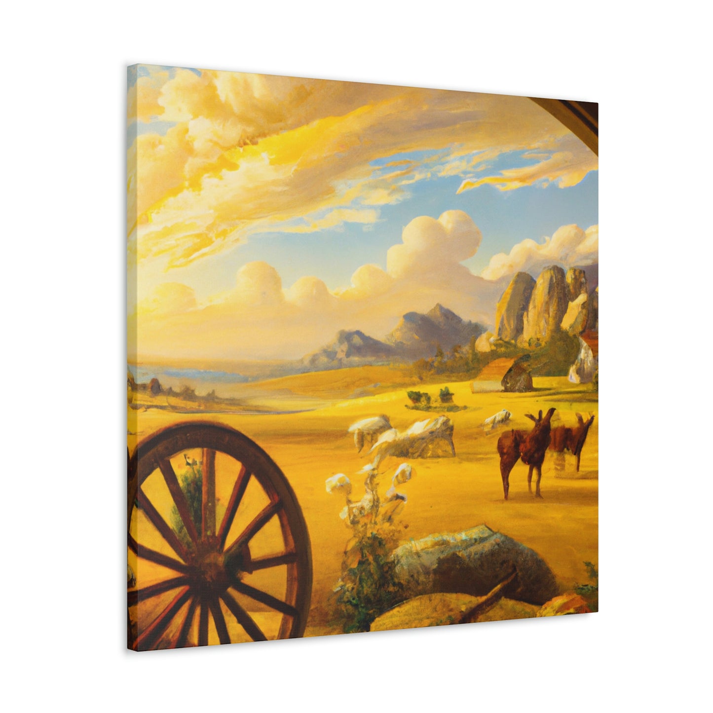 "Wagon Wheel Retrospective" - Canvas