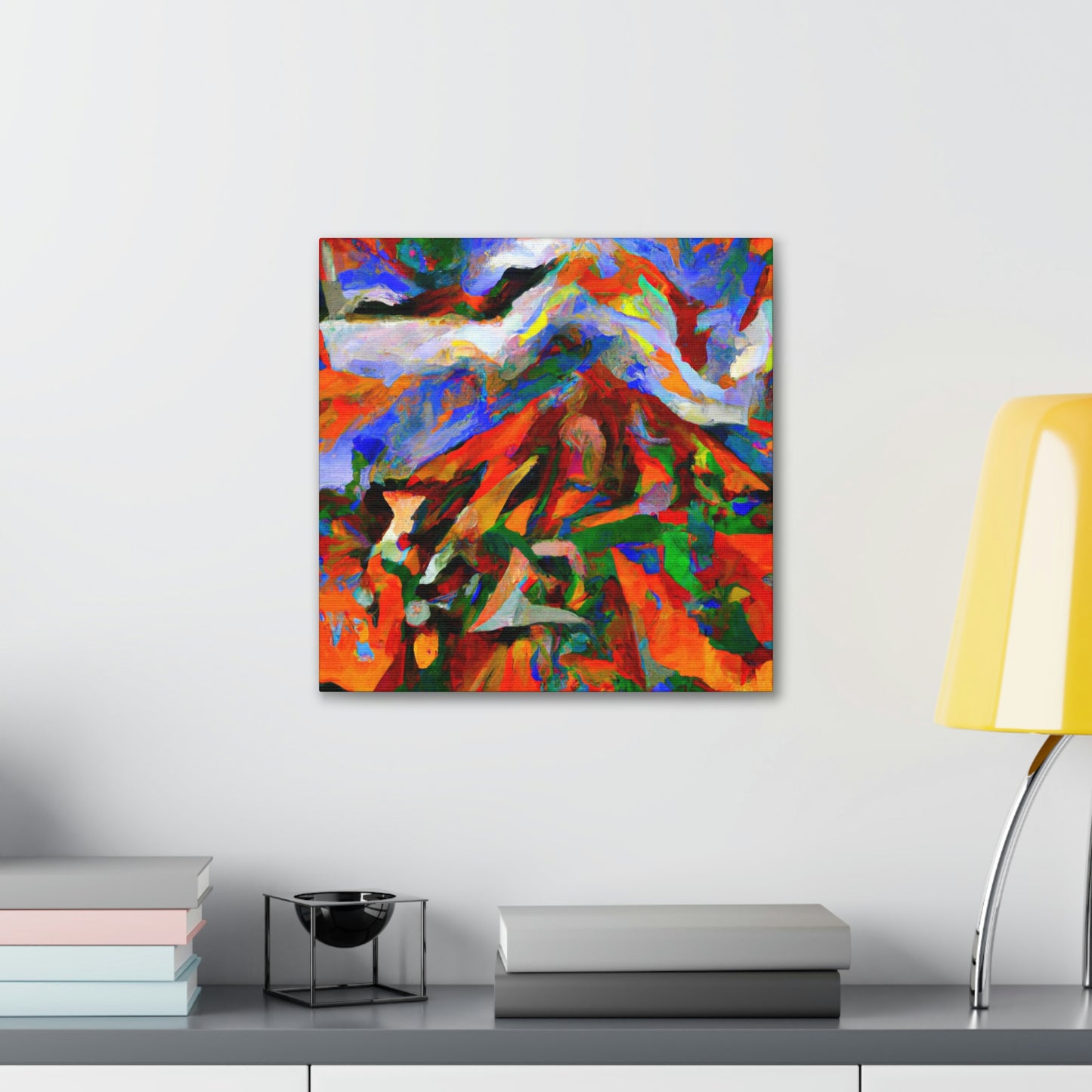 Volcano's Eruptive Glory - Canvas