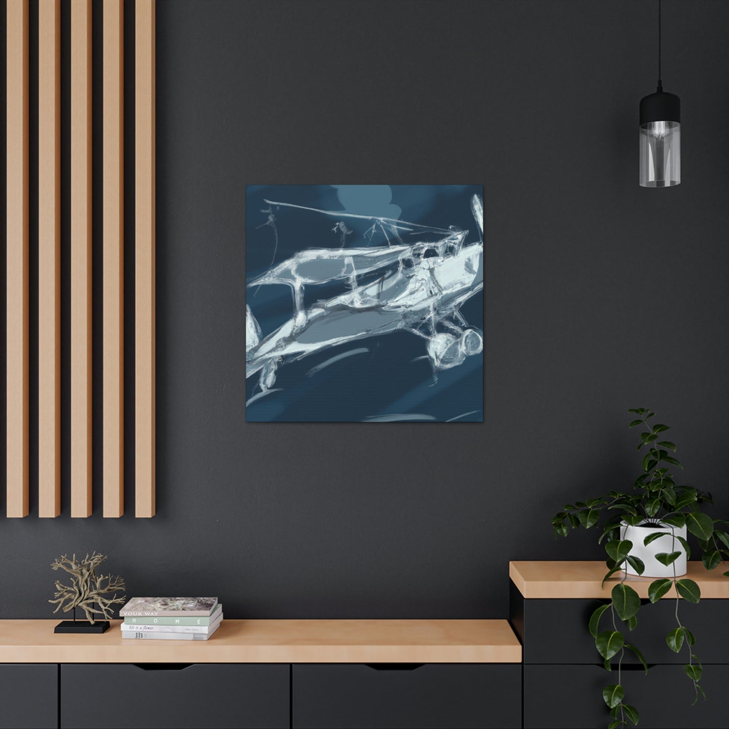 "Vintage Plane Aviator" - Canvas