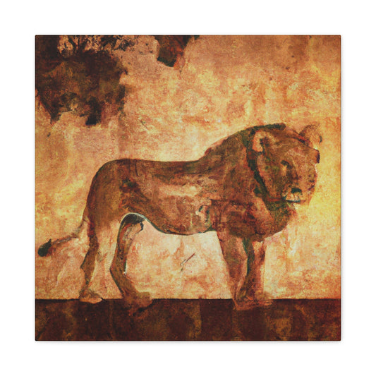 Lion in Deco Style - Canvas