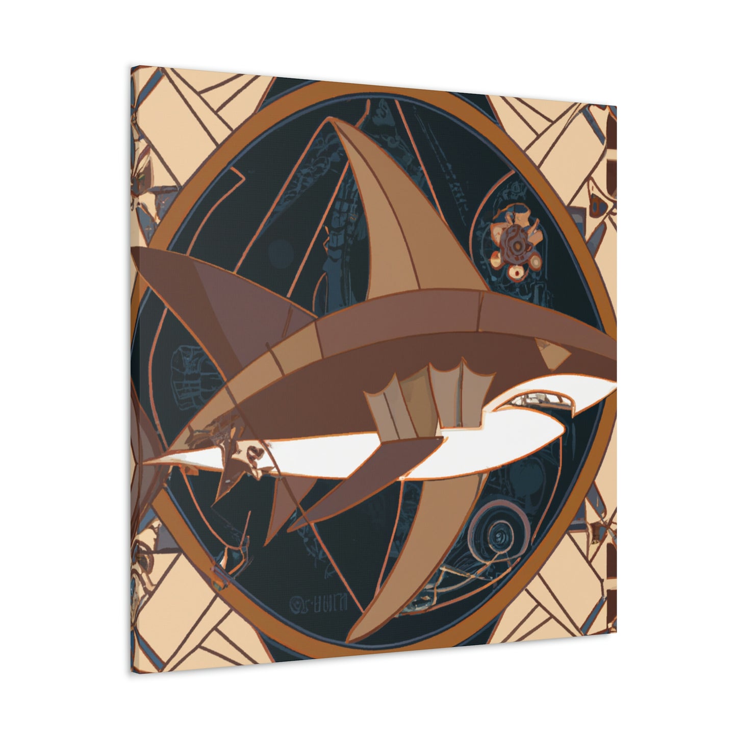 "Shark of the Roaring Twenties" - Canvas