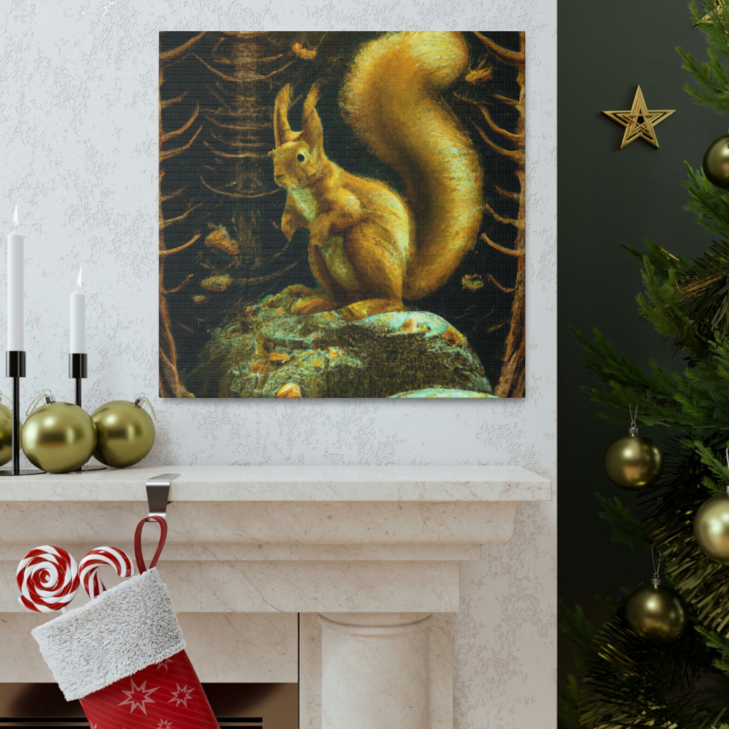 Squirrels in Splendor - Canvas