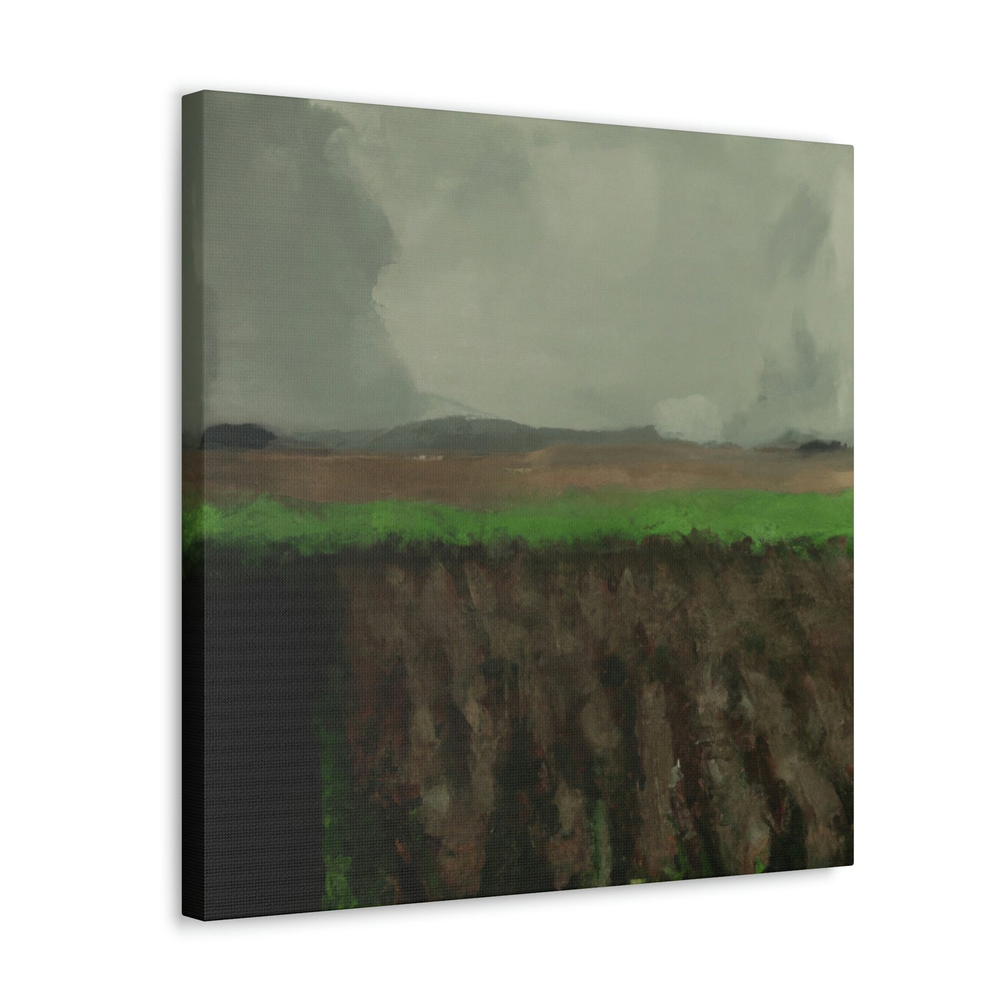 "Harvesting Corn Ablaze" - Canvas