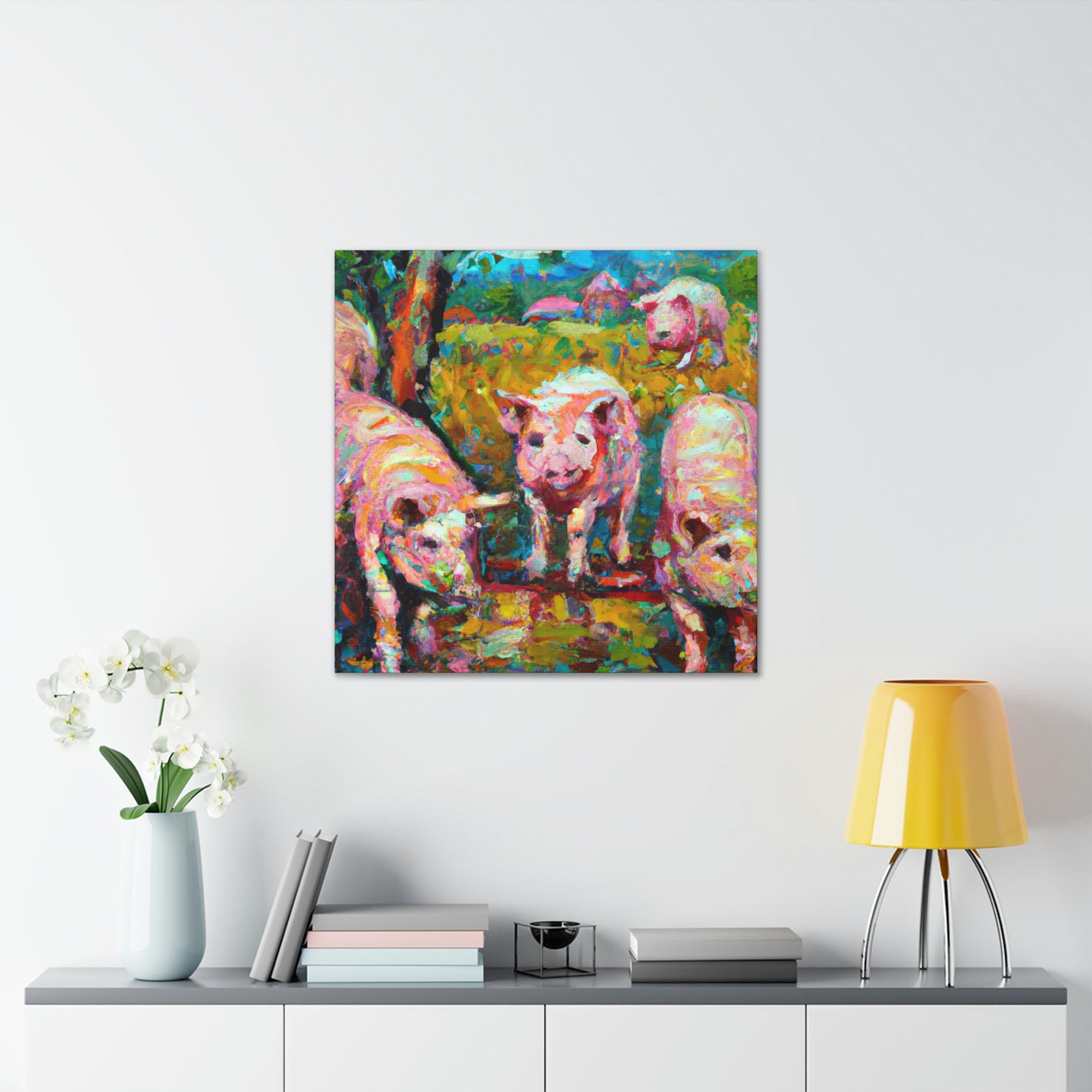 Pigs on the Farm - Canvas