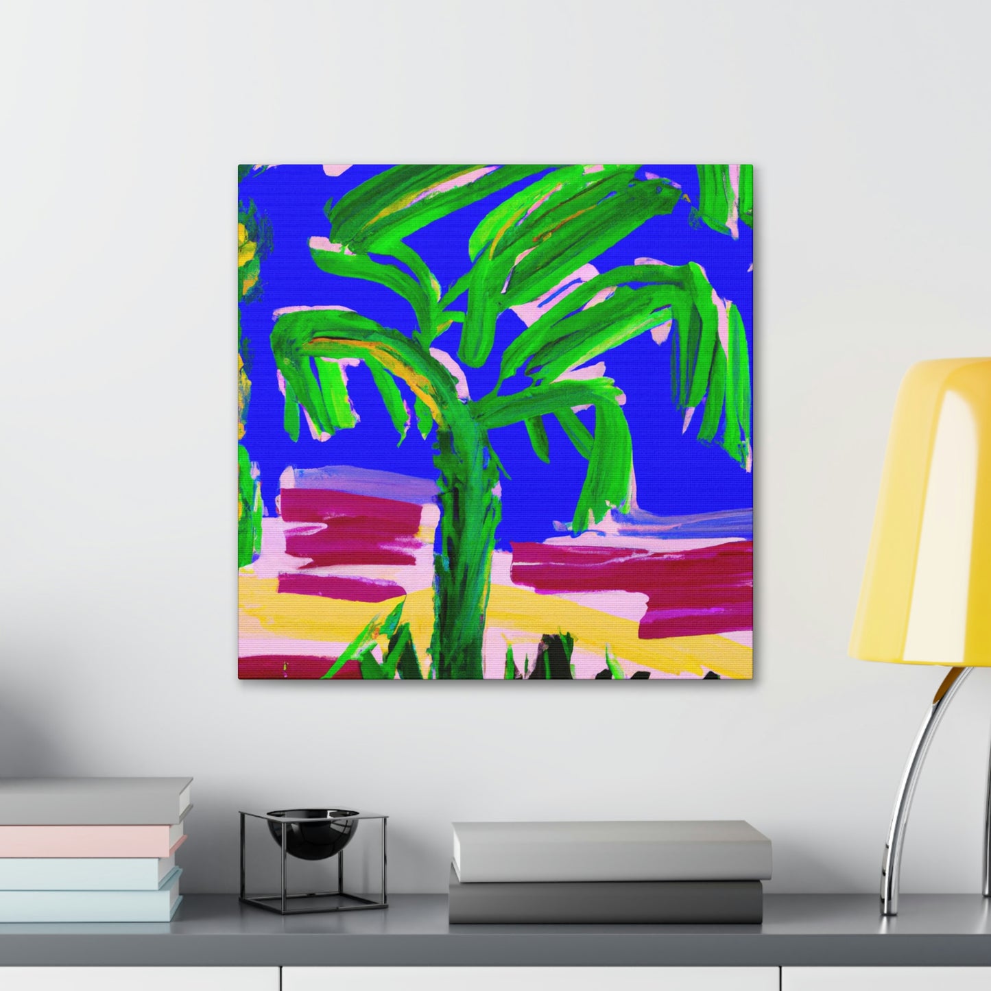 "Palm Tree Oasis Dream" - Canvas