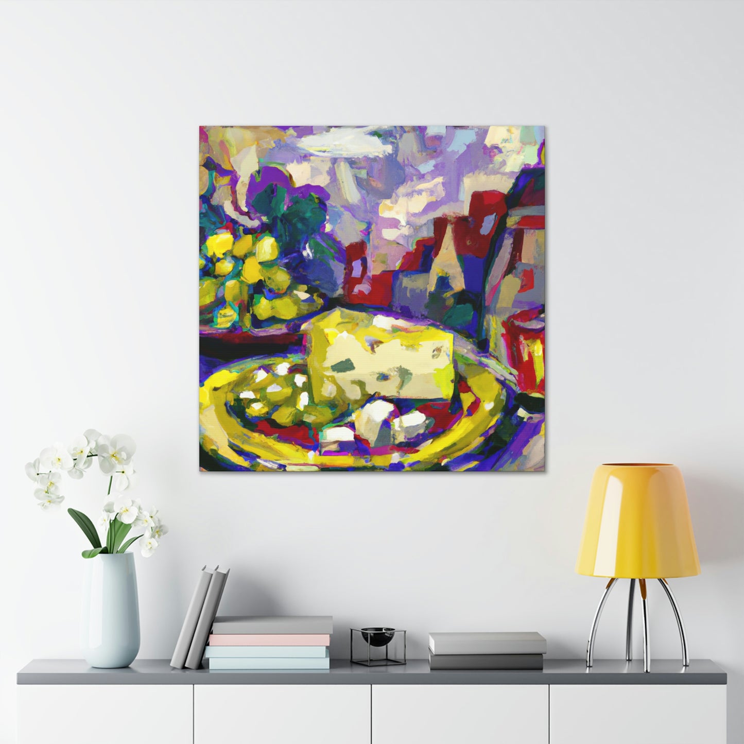 Cheese and Grapes Abound - Canvas