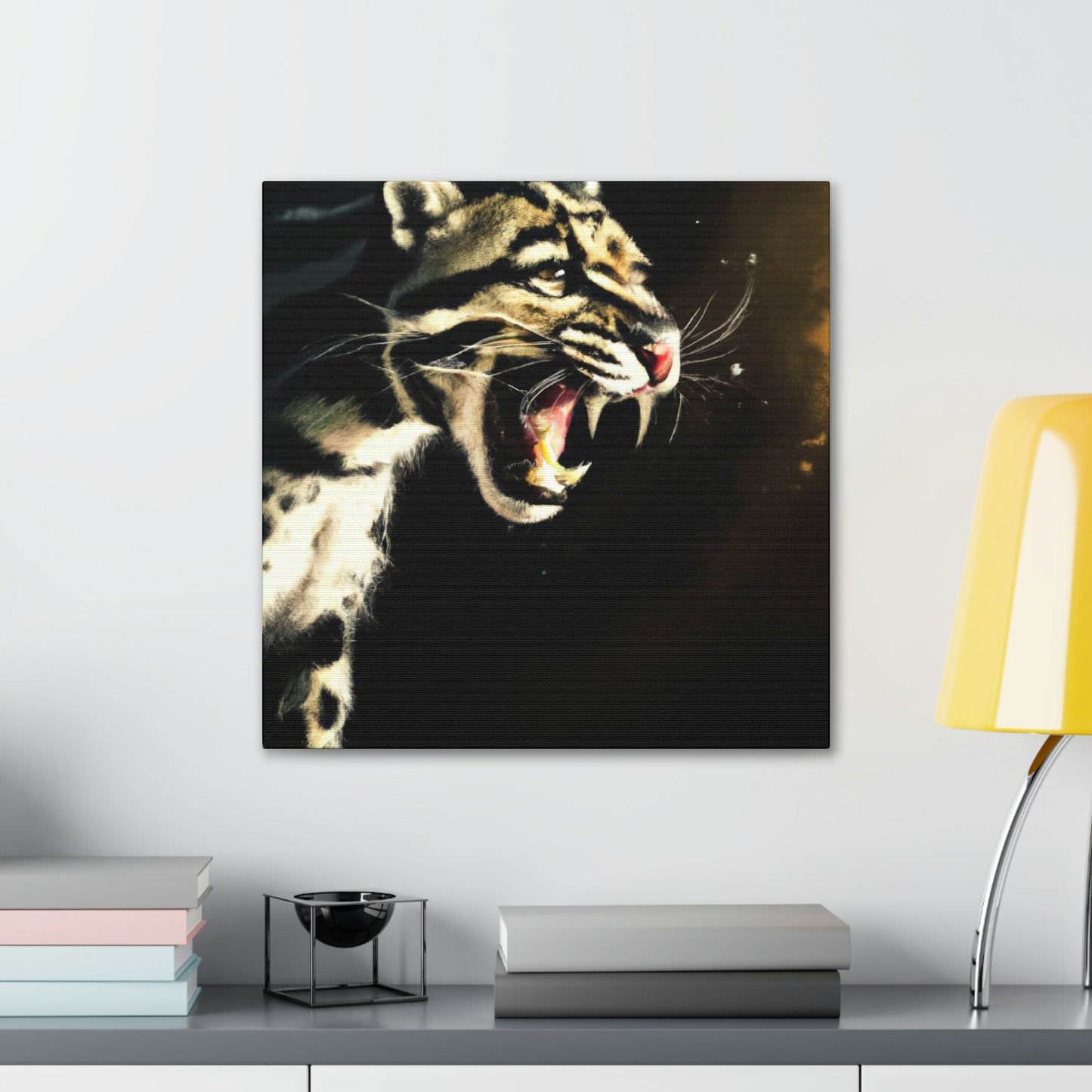 "Clouded Leopard Majesty" - Canvas