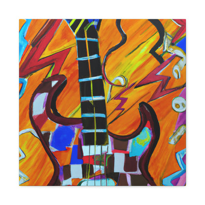 "Electric Guitar Noise Storm" - Canvas