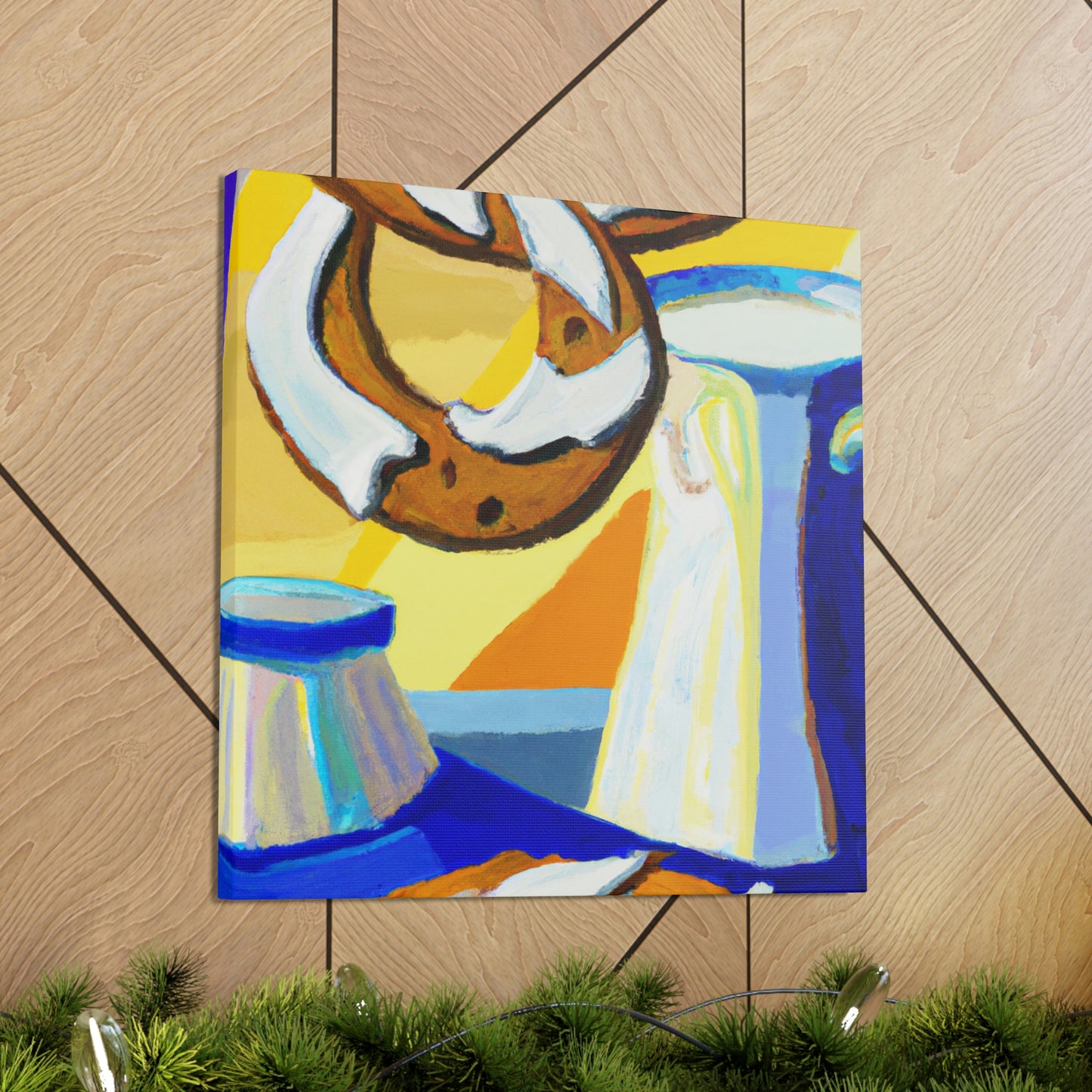 "Milk and Cookies Deco" - Canvas