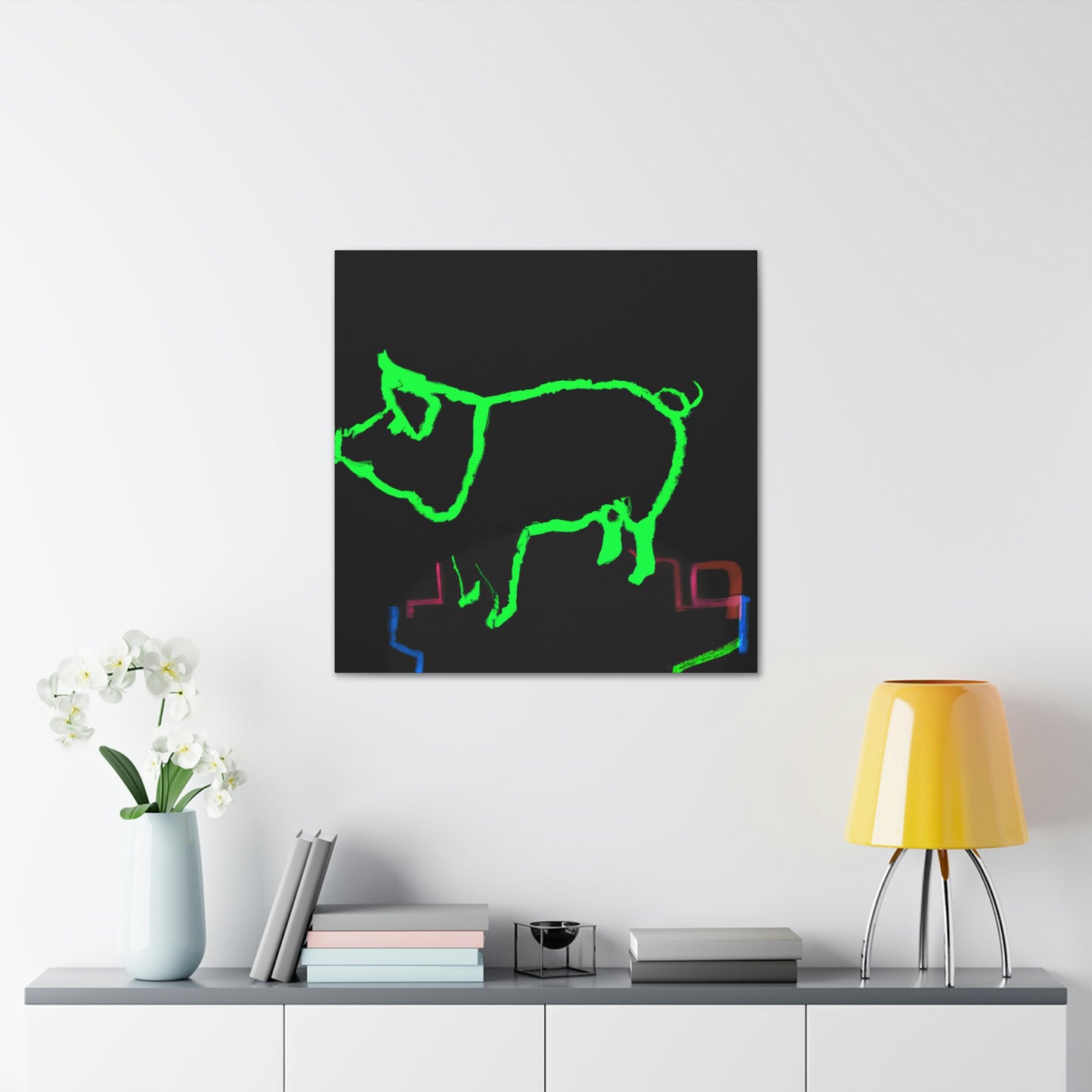 "Pig with Paunchy Pride" - Canvas