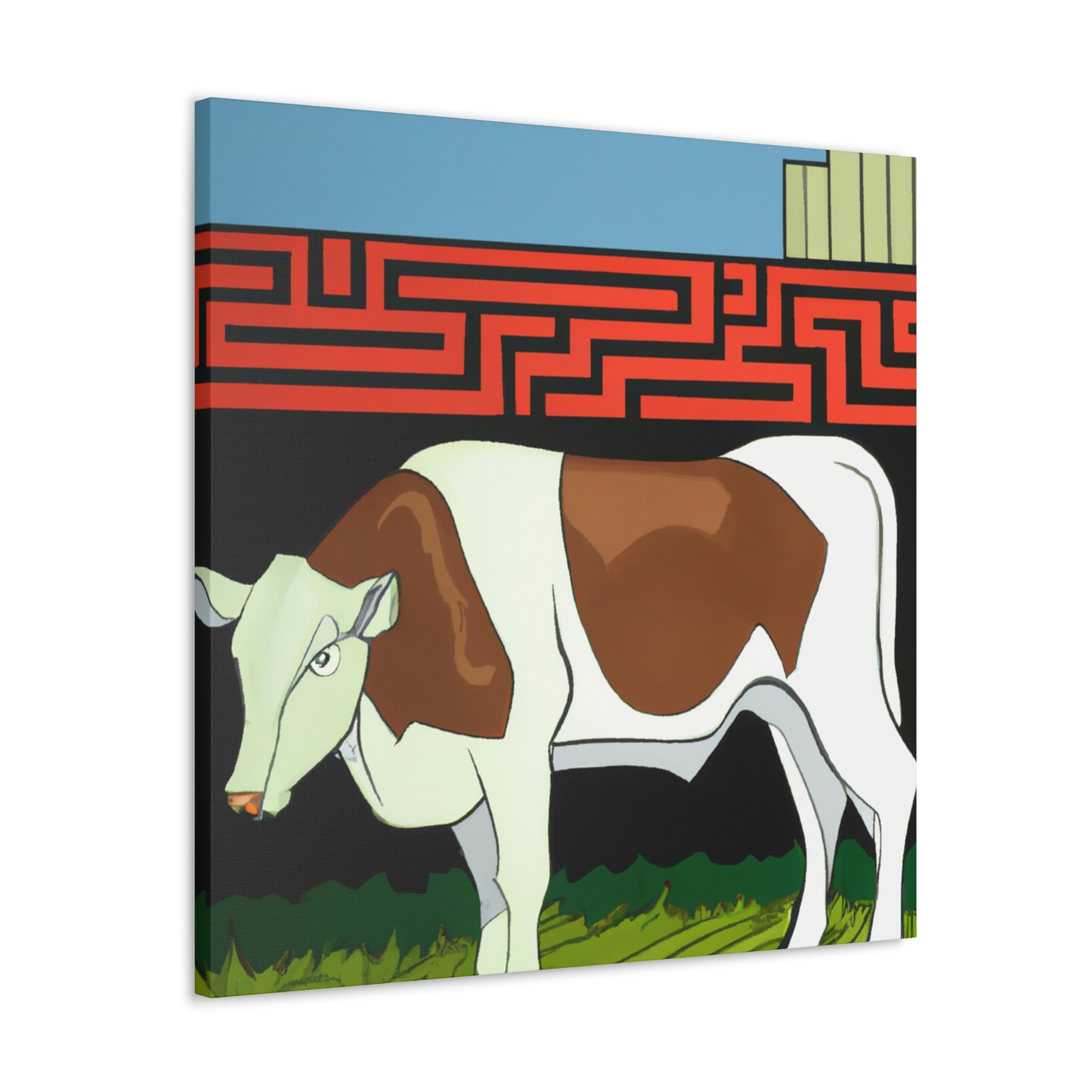 Calves in Art Deco - Canvas