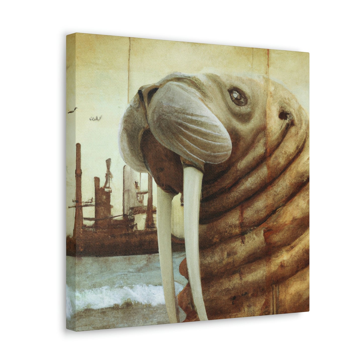 Walrus of Steampunk Era - Canvas