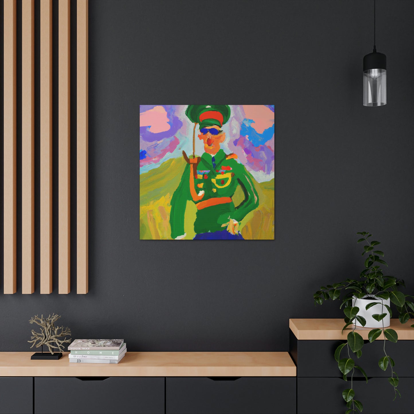 "Artilleryman in Fauvism" - Canvas