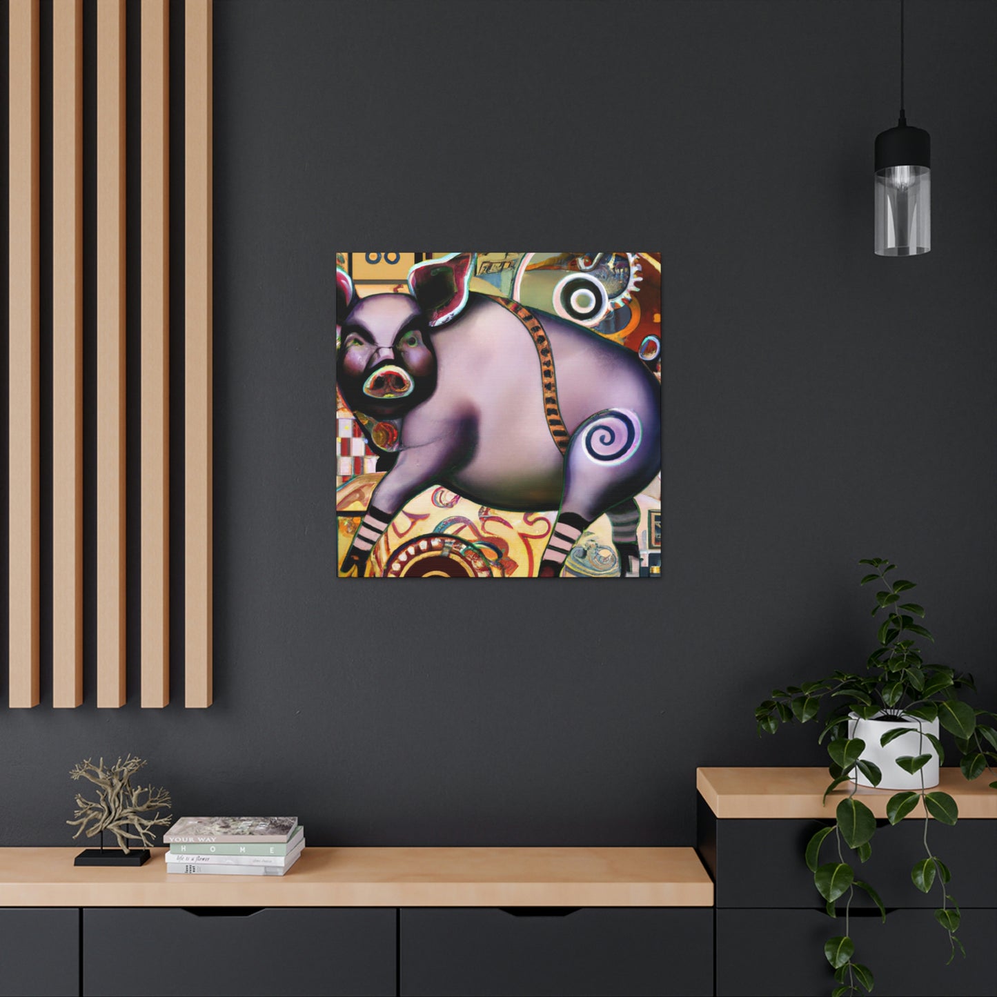 Pig of Affluence. - Canvas