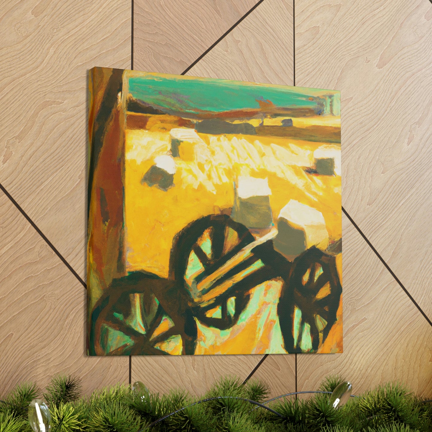 "Hay Wagon's Art Deco". - Canvas