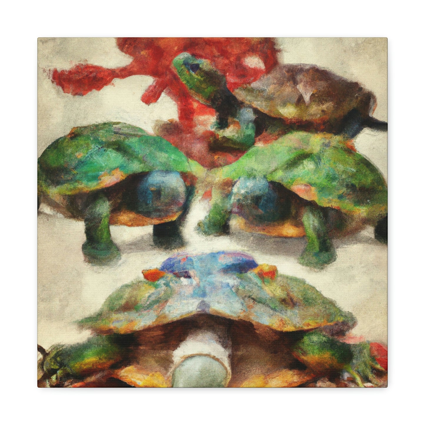 "Turtle on a Quest" - Canvas