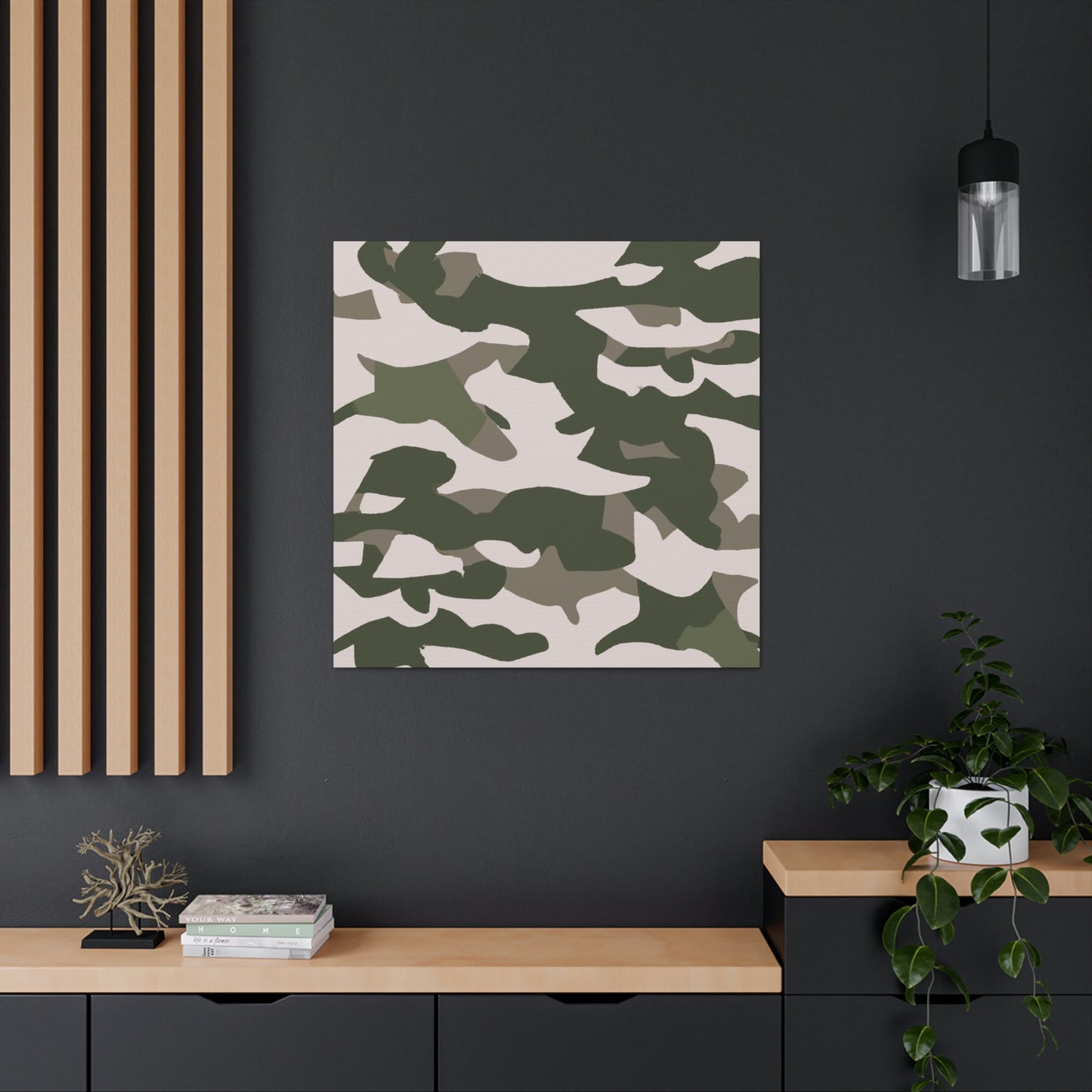 "Camouflage in Monochrome." - Canvas