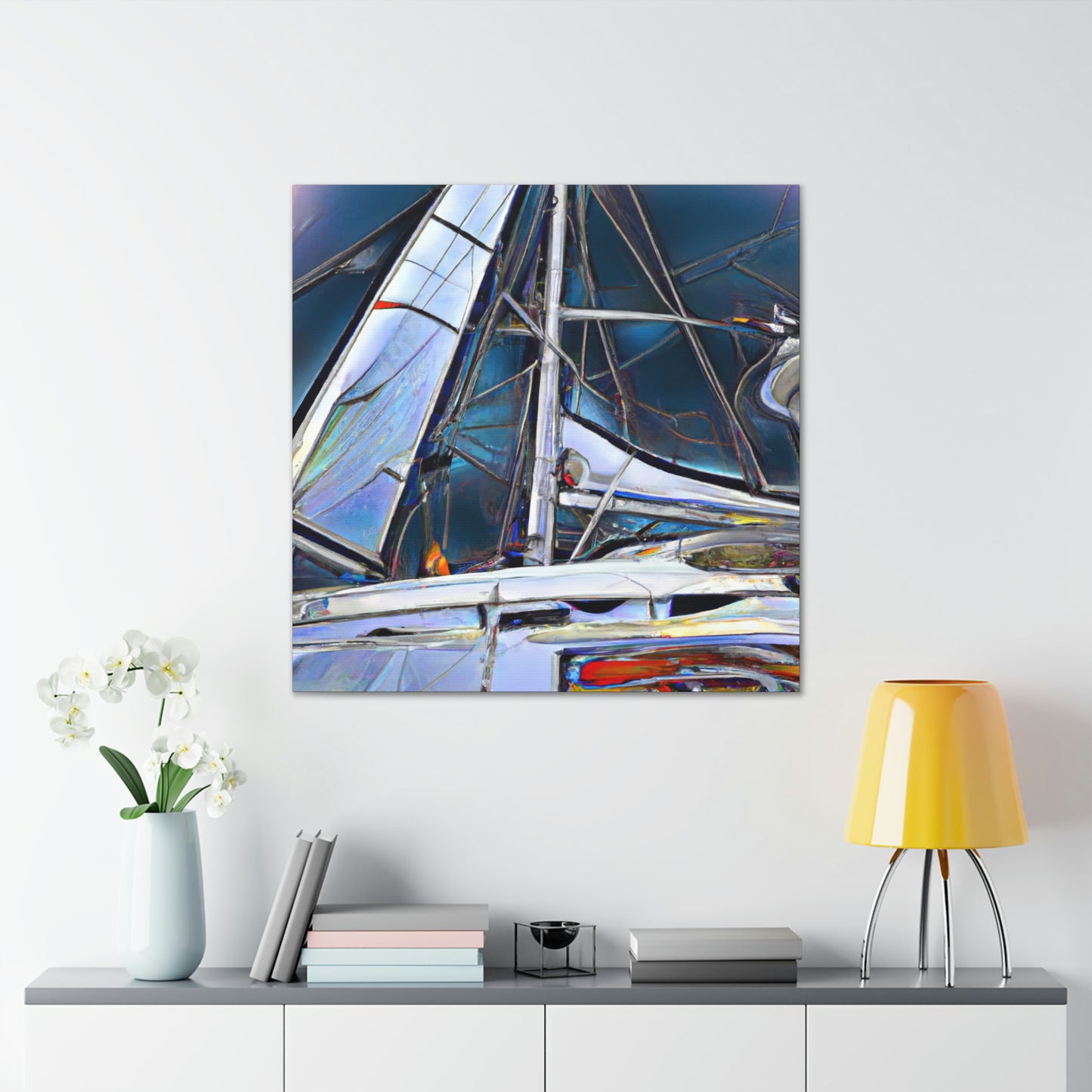 "Yacht on the Horizon" - Canvas