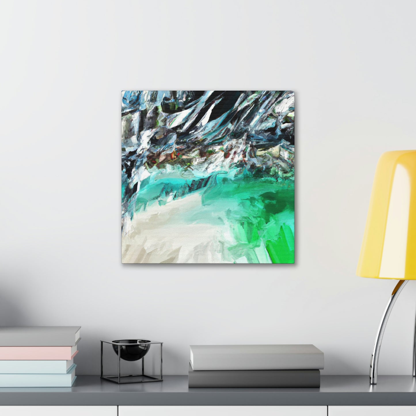 "Seascape Beach Painting" - Canvas