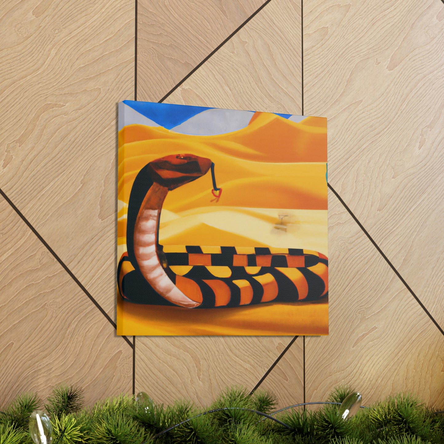 "Striking Rattlesnake Deco" - Canvas