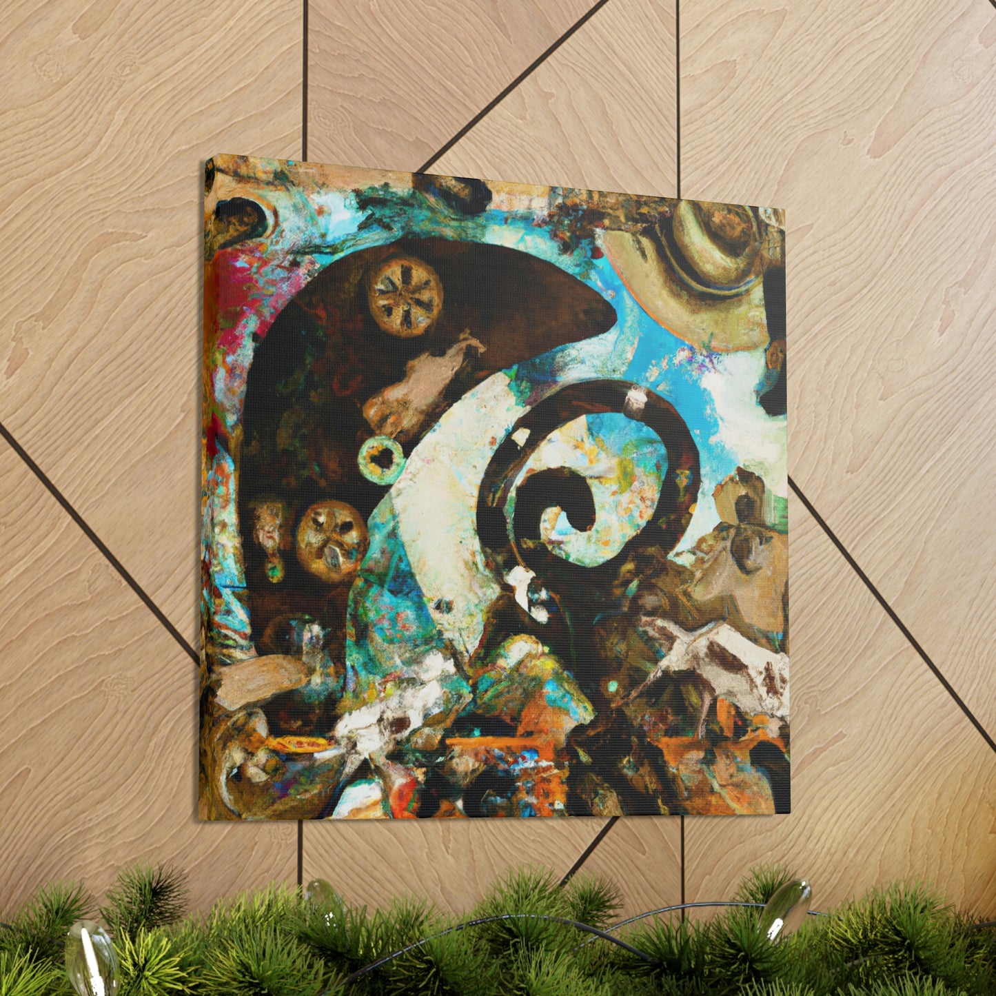 "Horseshoe of Prosperity" - Canvas