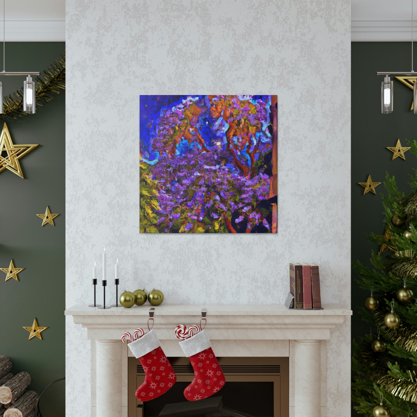 "Vibrant Jacaranda Tree" - Canvas