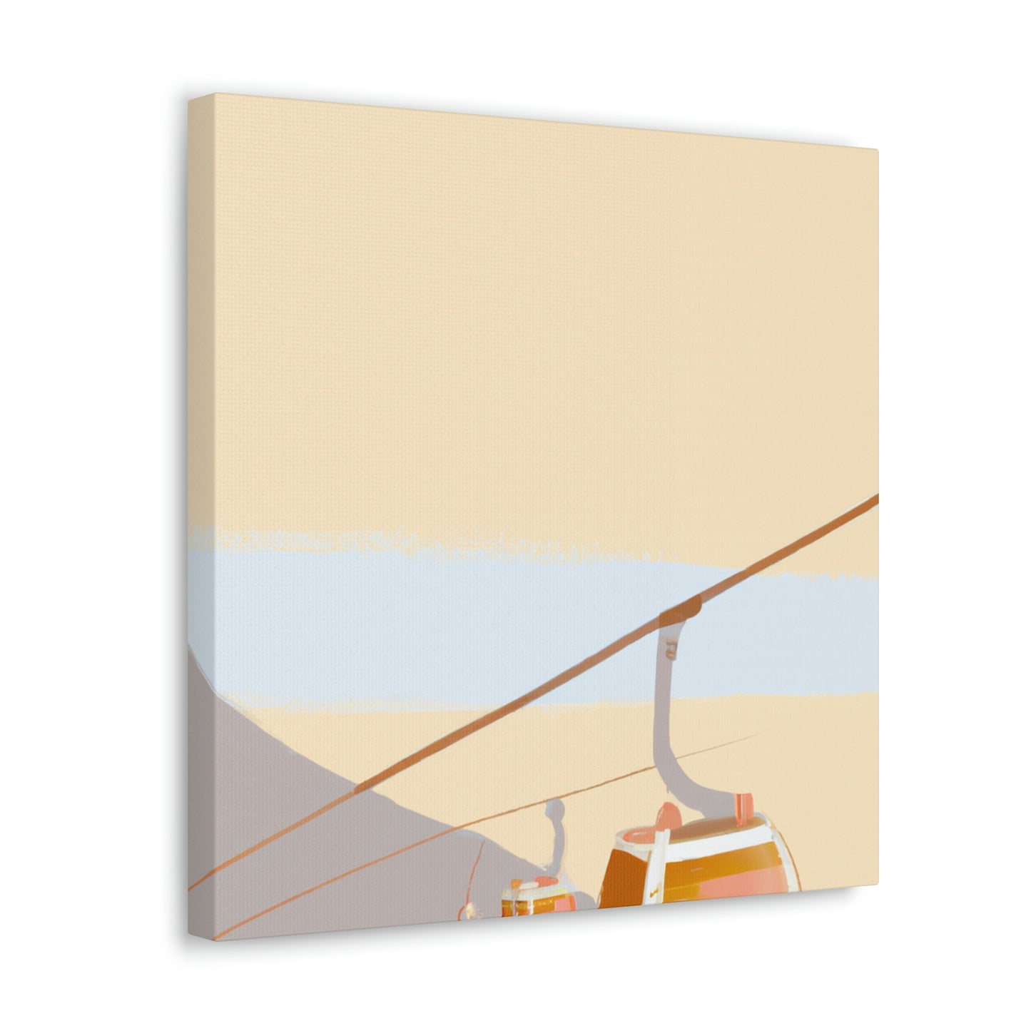 "Cable Car Minimalism" - Canvas