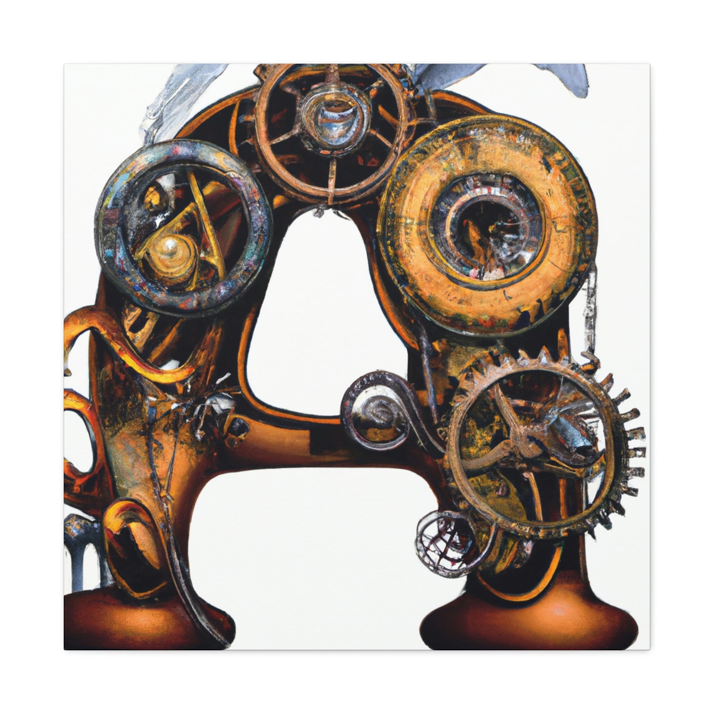 "Steamhearted Clockwork Heroes" - Canvas