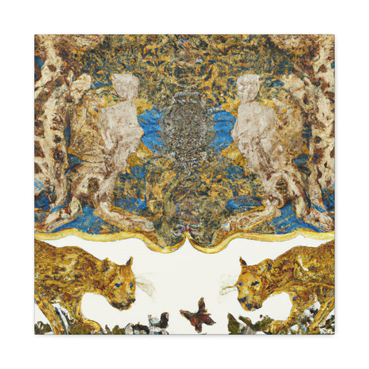 Leopard of Baroque. - Canvas