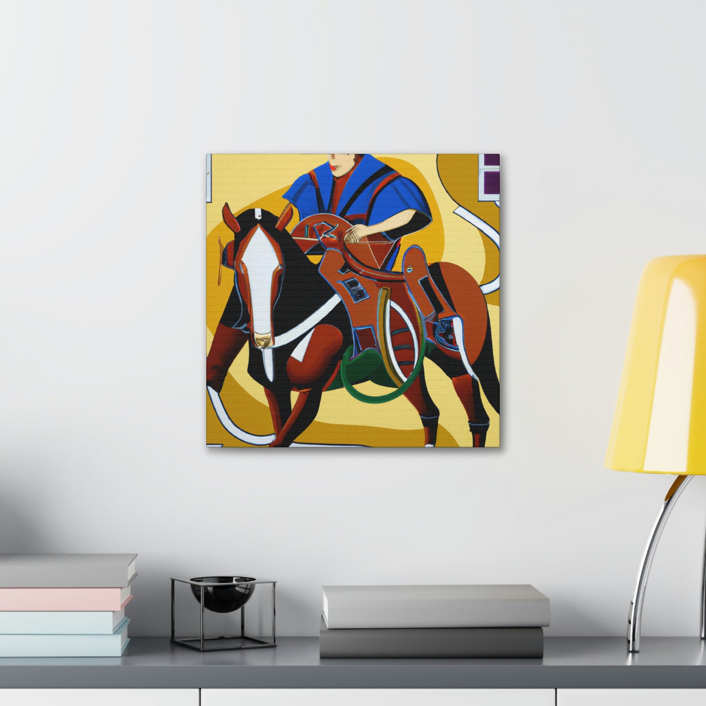 "Cowboy on Wild Steed" - Canvas