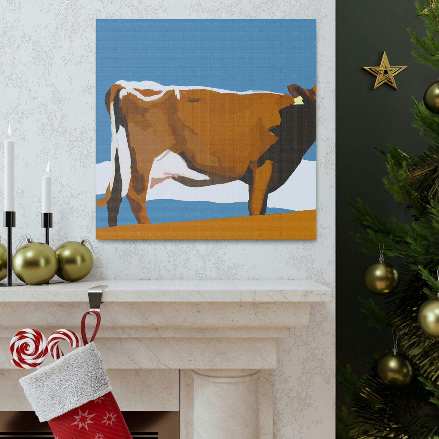 "Jersey Cow Contemplation" - Canvas