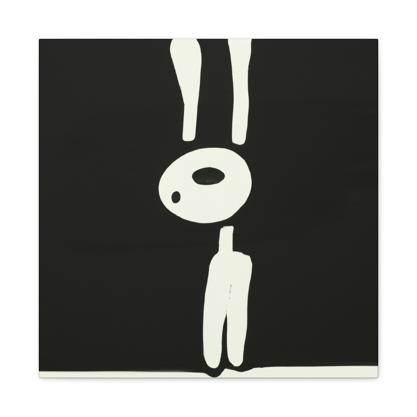 "Rabbit's Minimalist Dream" - Canvas